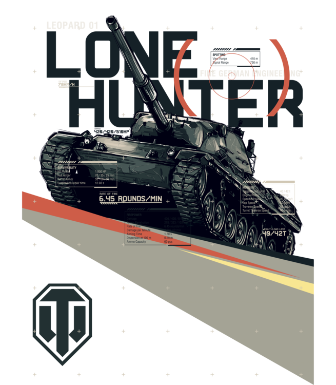 T-shirt World of Tanks - Leopard 01