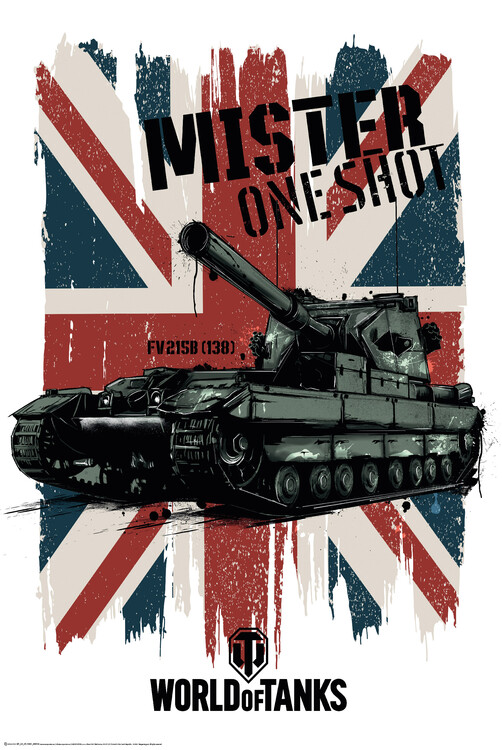 Poster World of Tanks - Mister One Shot - Union Jack