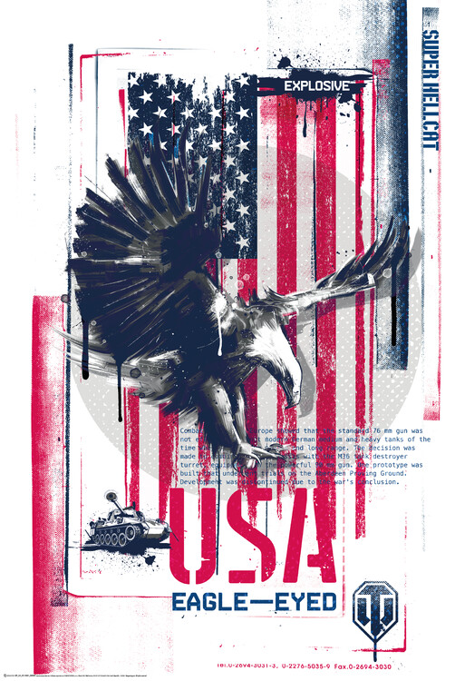 Poster World of Tanks - USA Eagle-Eyed