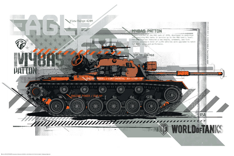 Poster World of Tanks - Patton