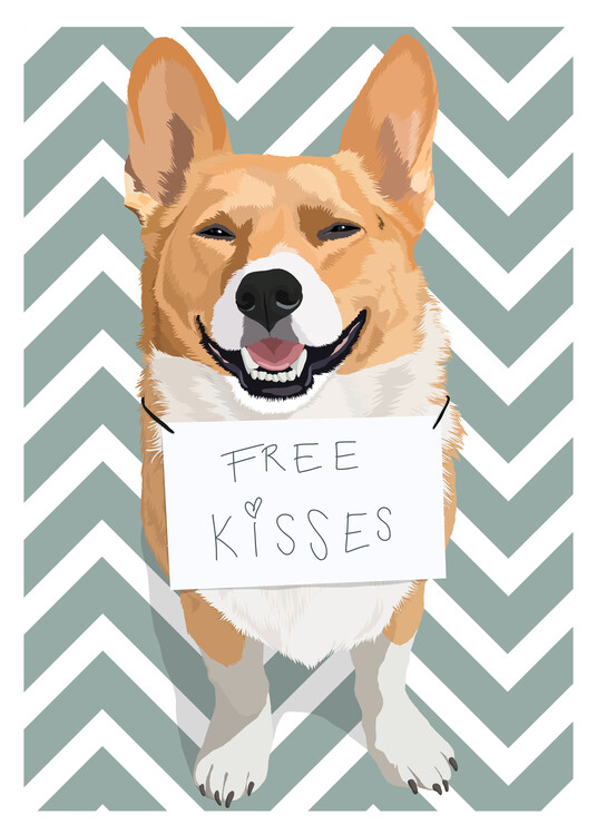 Illustration Free Kisses