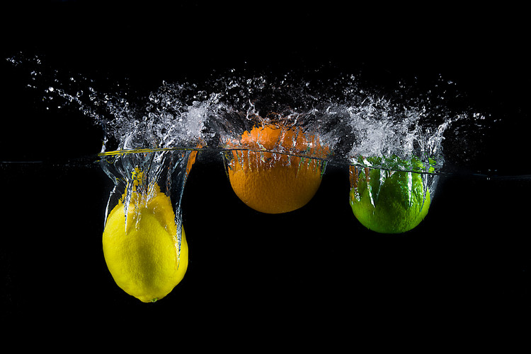 Художня фотографія Triple citrus splash