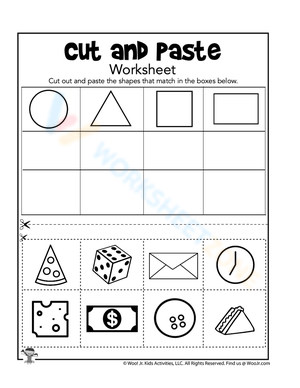 Sorting shapes worksheets