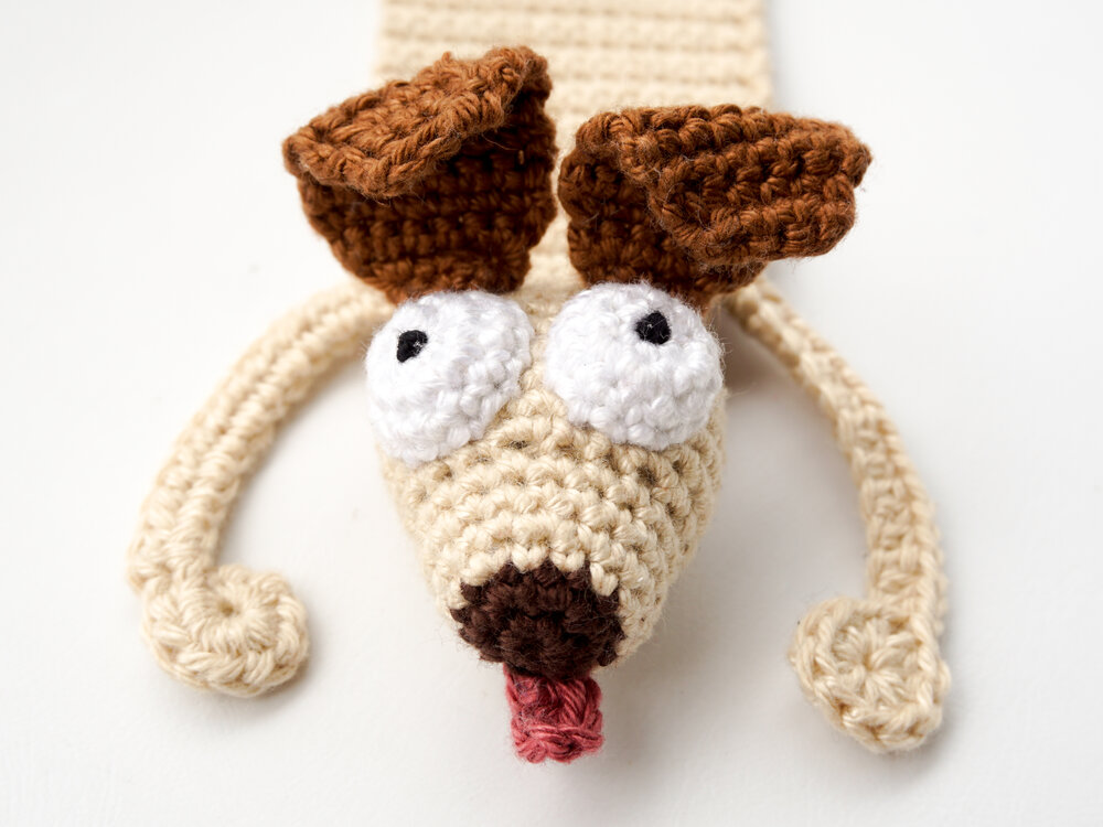 PDF Crochet Pattern Dog Bookmark by Supergurumi