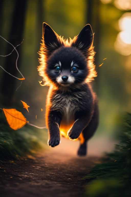 PolyCrumbs: Gritty realistic photo of cute furry Umbreon from Pokemon ...