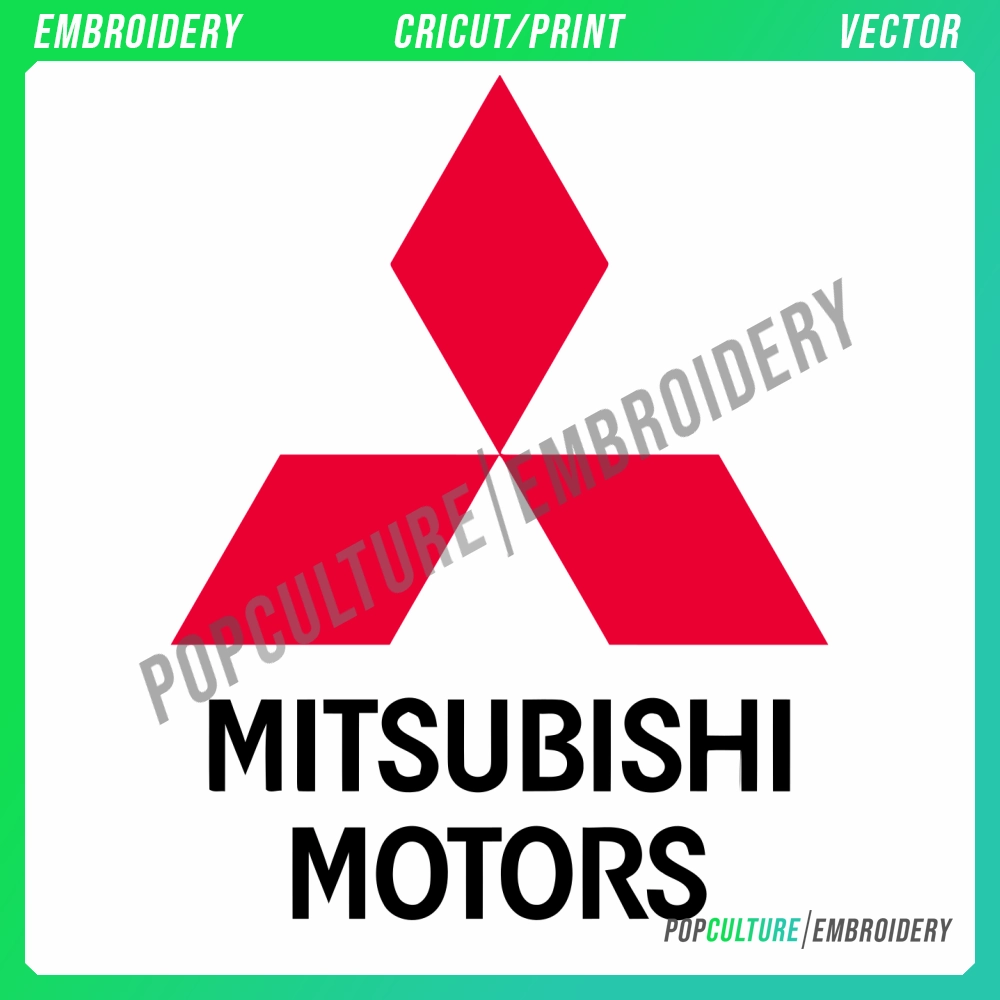 Mitsubishi Motors Svg Logo - Official Logo for Embroidery & Vector ...