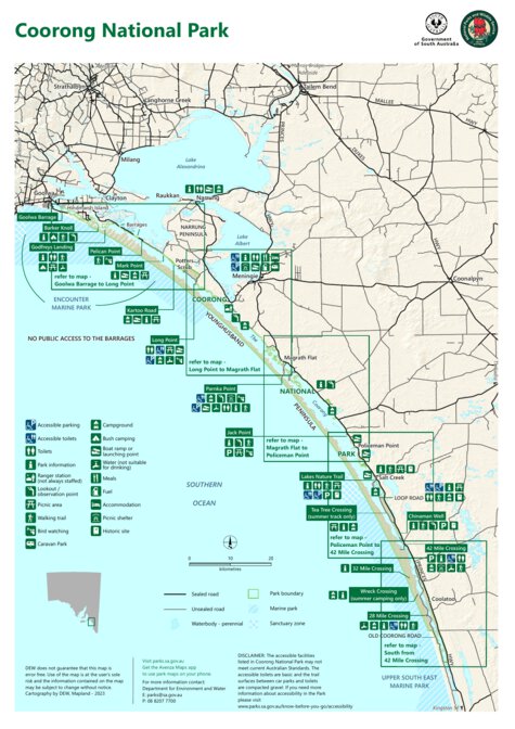 Coorong National Park Map