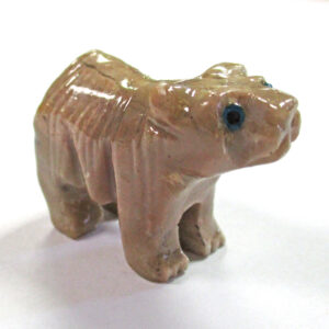 Bear shape made from soapstone.