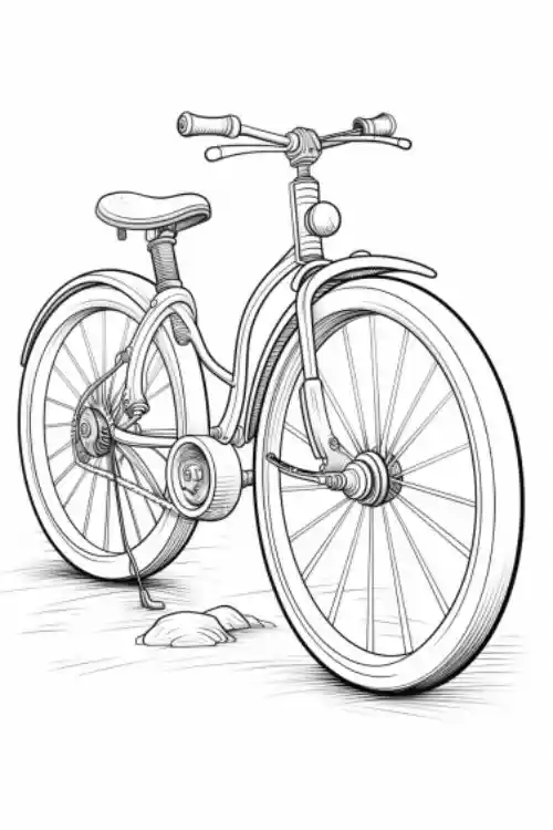 Bicycle-Coloring-Page