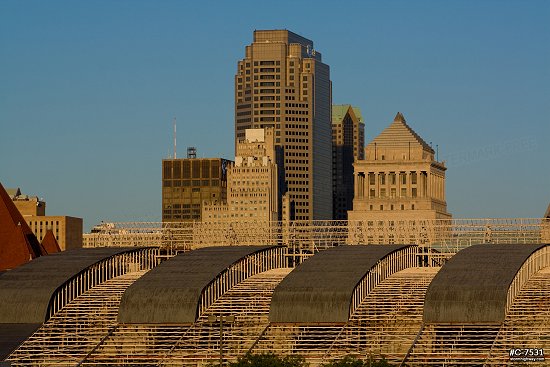 Downtown late afternoon west view