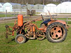 Picture of the tractor completely put together prior to tear down.