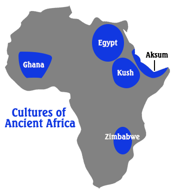 Ancient African Tribes Map