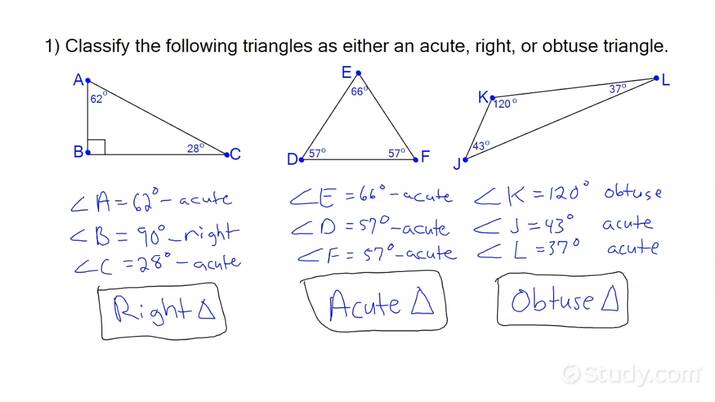 Classifying Triangles By Angles And Sides