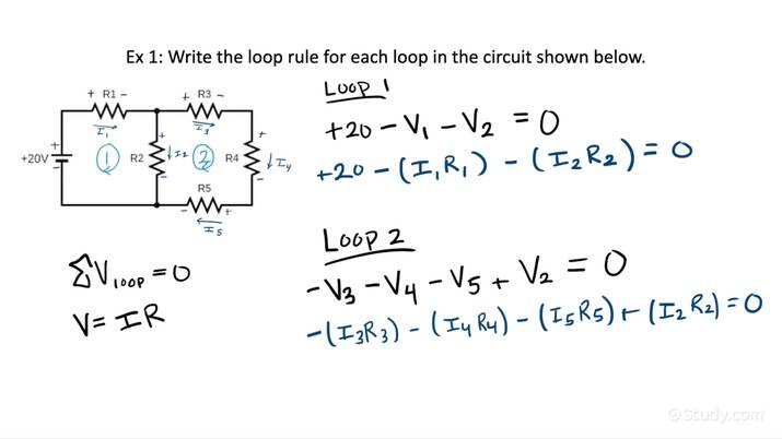 How To Use Kirchhoff's Loop Rule To Find The Voltage Drop