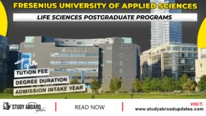 Life Sciences Postgraduate