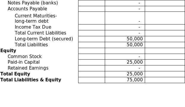 Projected Cash Flow Statement