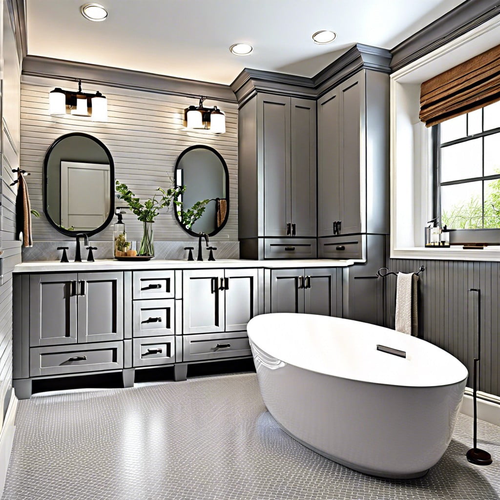 Gray Bathroom Cabinets: What Color Walls Complement Best