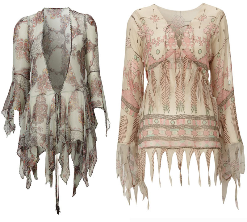 Kate Moss Topshop collection 2014 fringed tops