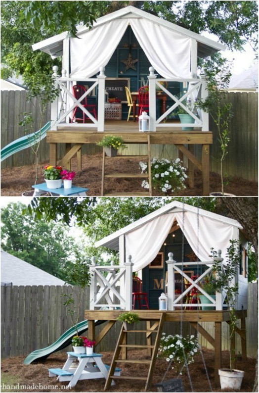 DIY Off The Ground Playhouse