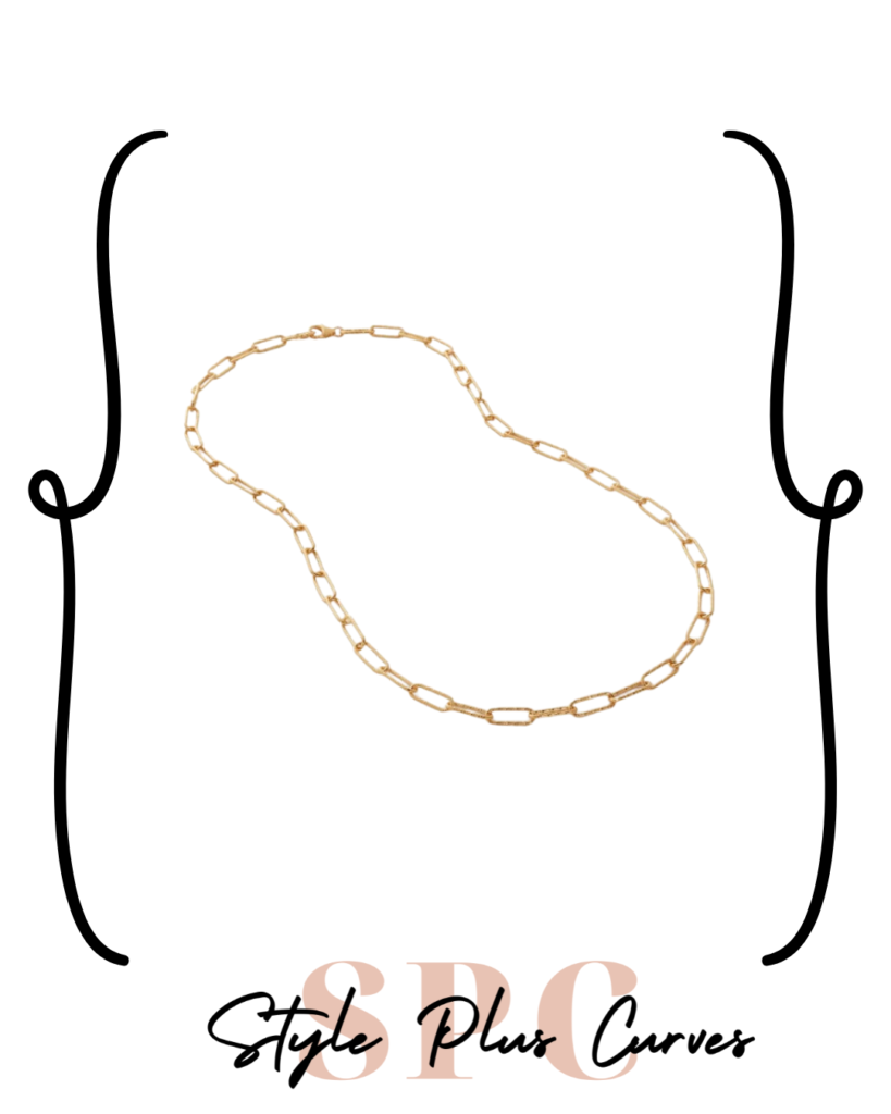 Gold Chain Link Necklace