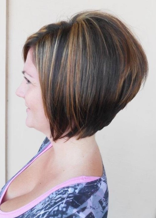 Side View of A-line Bob Haircut