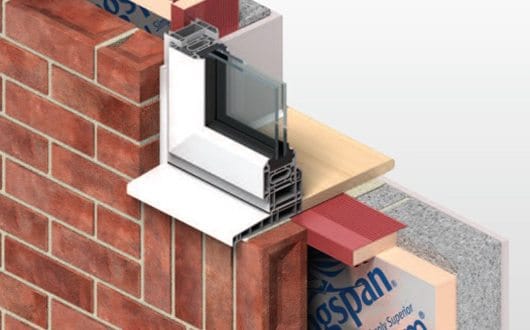 Kingspan Cavity Closer being demonstrated in a graphic