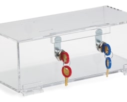 Omnimed 183002 Clear Acrylic Refrigerator Double Lock Box