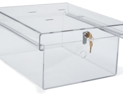 Omnimed 183010 Clear Acrylic Refrigerator Lock Box X-Large