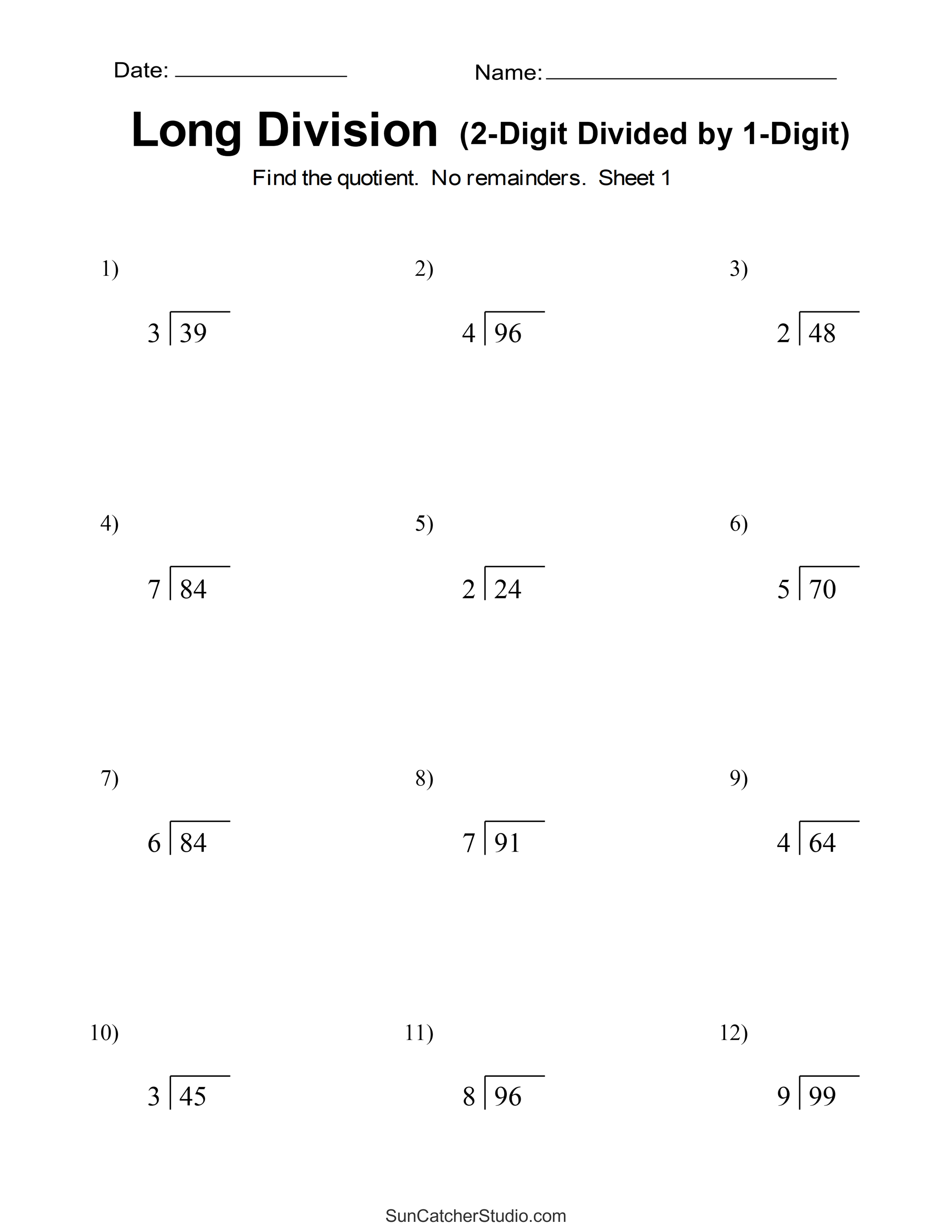 Free Printable Long Division Worksheets 5th Grade Pri - vrogue.co