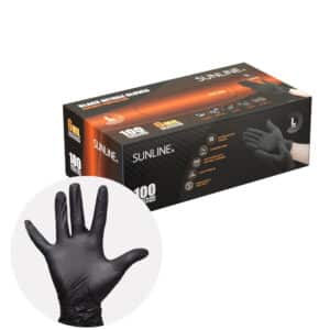 black nitrile gloves