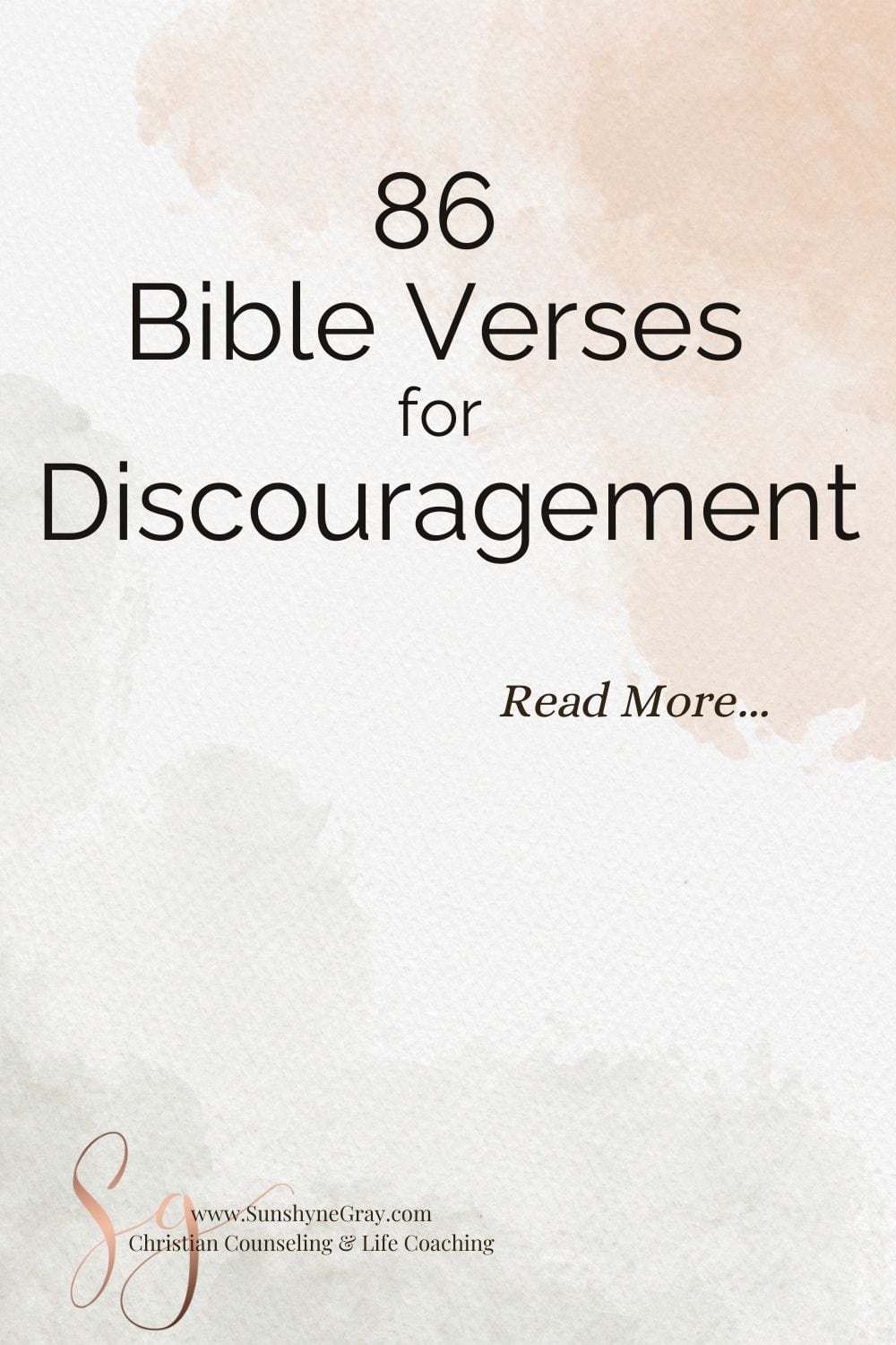 86 Bible Verses for Discouragement - Christian Counseling