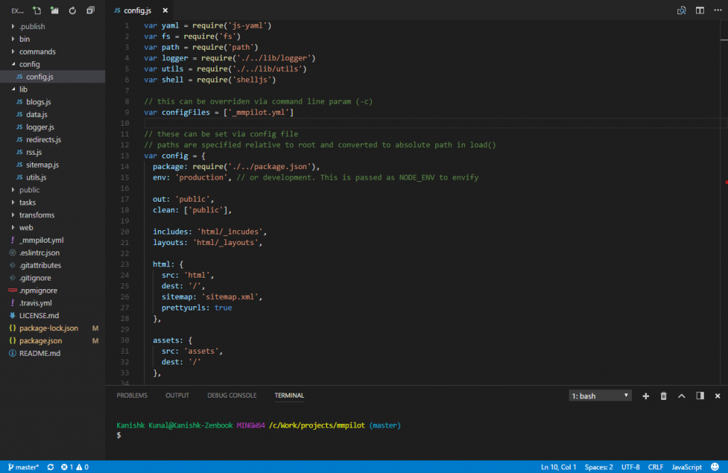 vscode default dark theme