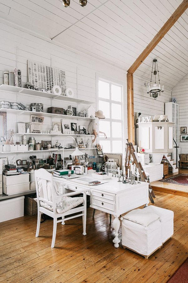 Swedish chapel Converted church White interior