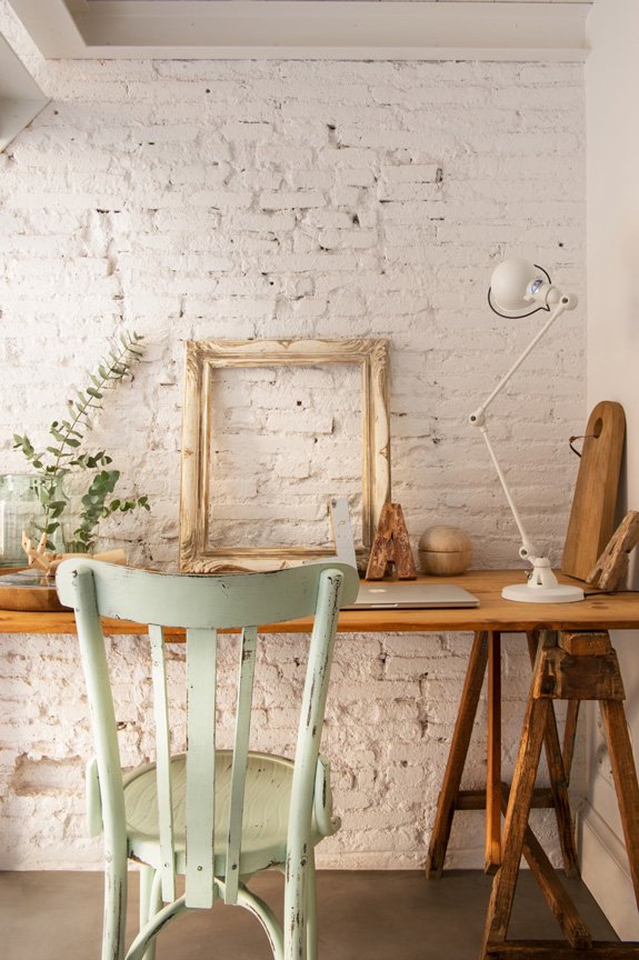 apartments with exposed brick walls