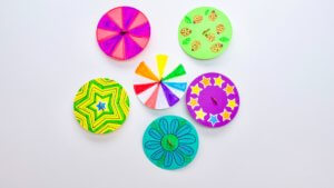 Colorful Dancing Spinners Craft