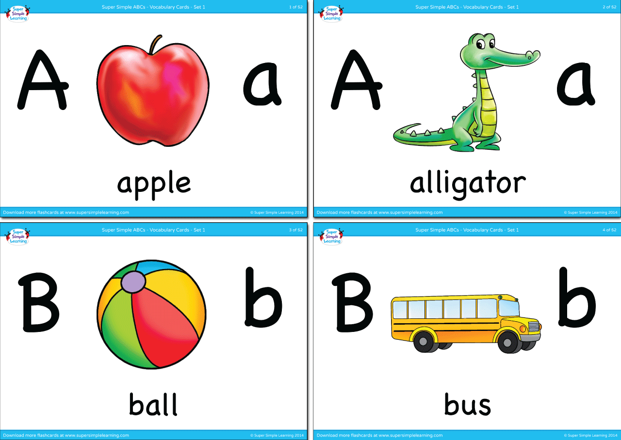 Printable Lowercase Alphabet Flash Cards