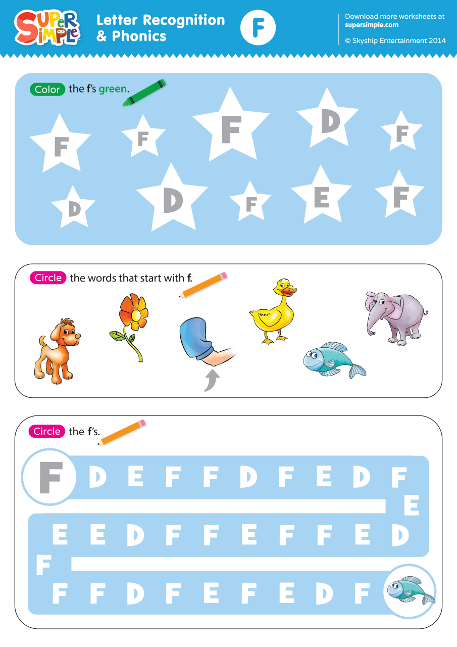 Alphabet Letters F