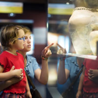 Mother and Daughter at Museum