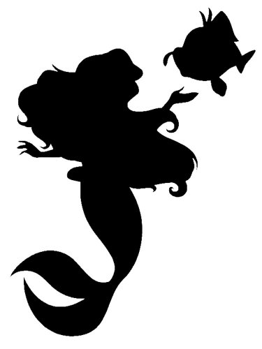 Free printable The Little Mermaid Ariel stencils and templates