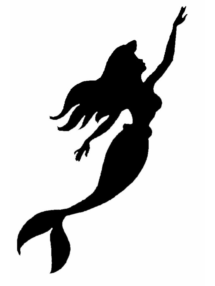 Free printable The Little Mermaid Ariel stencils and templates