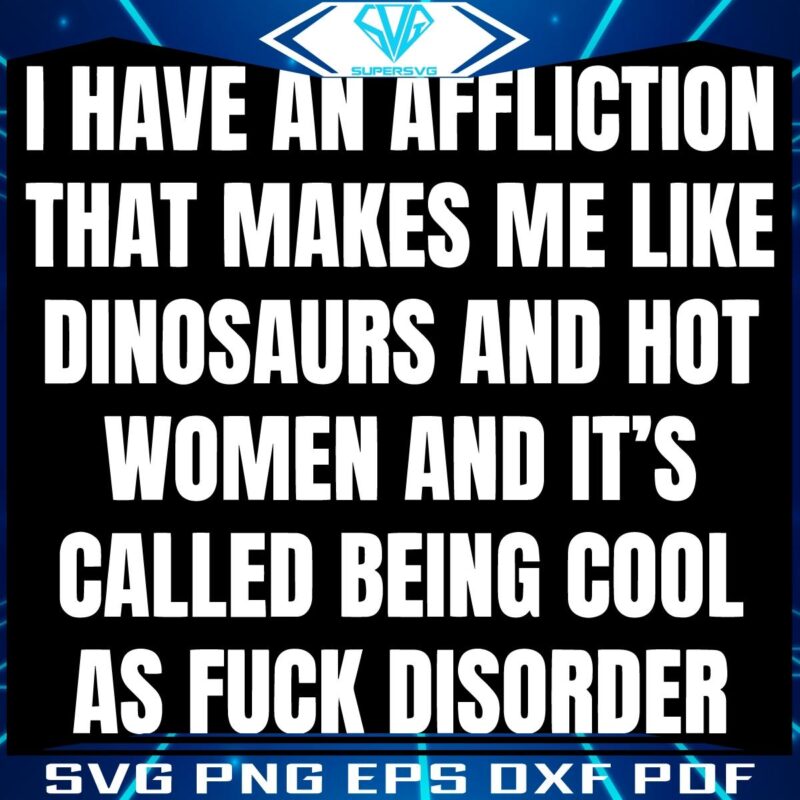 Cool As Fuck Disorder Funny Quote SVG