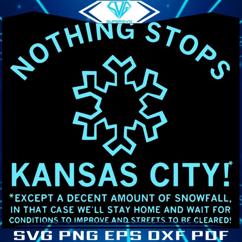 Kansas City Snowfalls Only Obstacle SVG