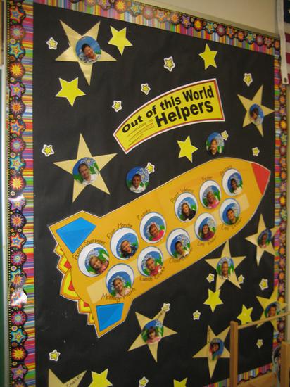 Out of this World Helpers! - Space Themed Classroom Management Bulleti ...