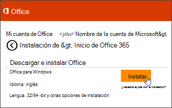 Descargar e instalar o reinstalar Microsoft 365 u Office 2021 en un equipo  PC o Mac - Soporte técnico de Microsoft