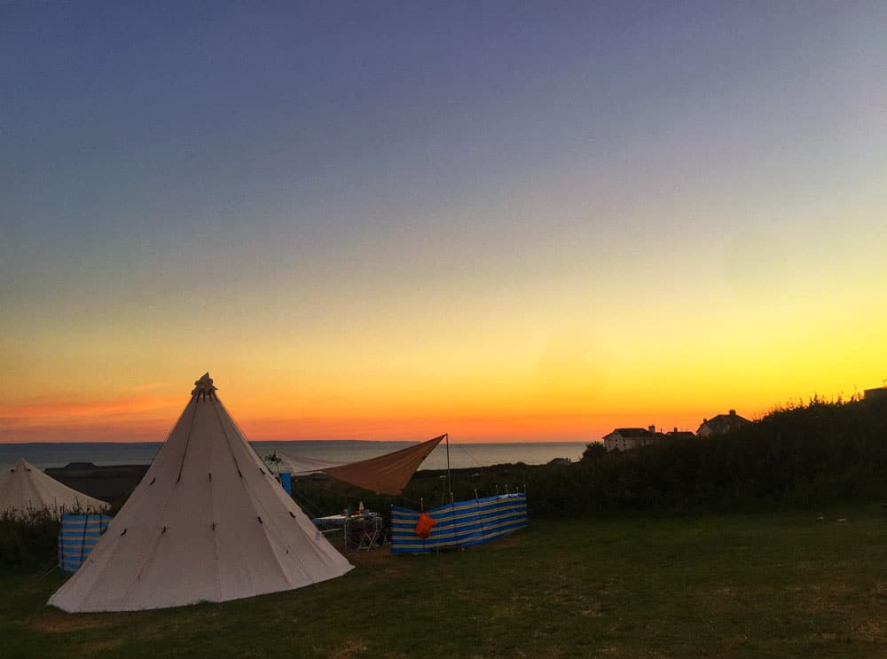 Campsites near Croyde Bay Beach