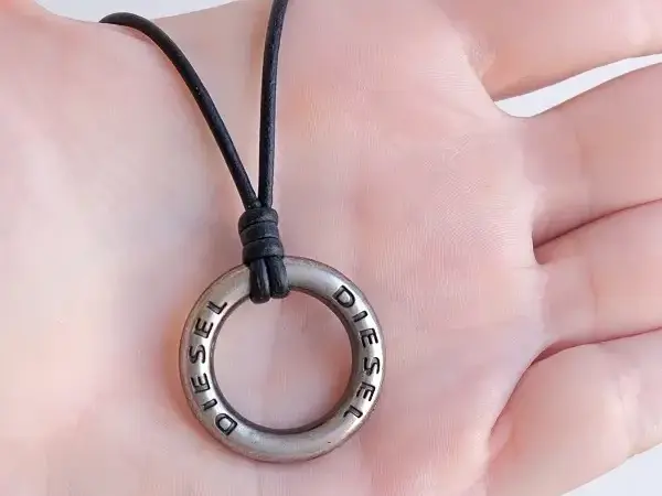 Diesel Mens Ring Necklace