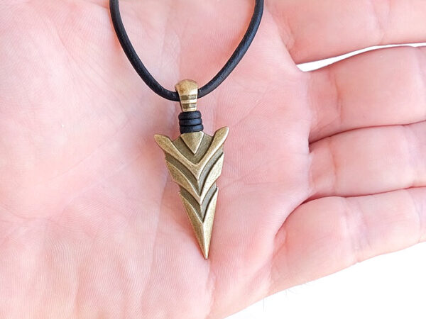 Bronze Arrowhead Necklace