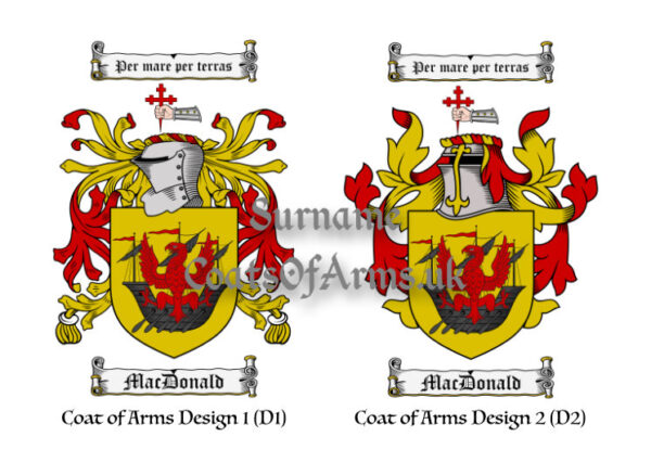 MacDonald (Scotland) Coat of Arms (Family Crest) Instant Download - Image 2