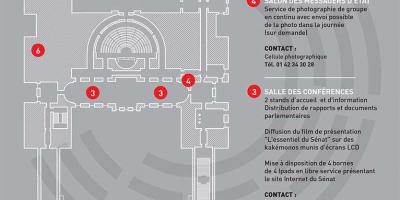 Karta över Luxemburg Palace - plan 1