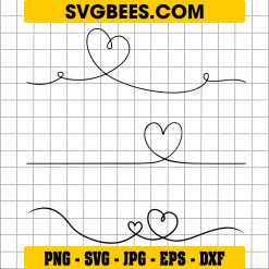 Line Heart SVG Valentines Day SVG